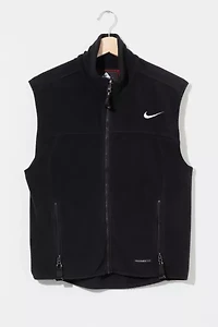 Vintage 1990s Nike AGC Black Fleece Zipper Vest