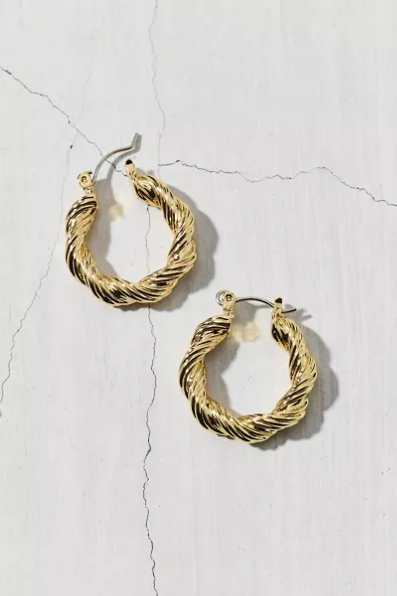 Statement Twist Hoop Earring