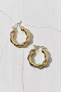 Statement Twist Hoop Earring