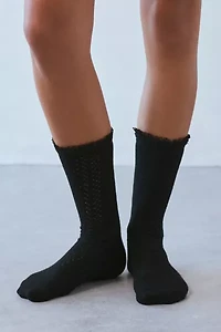 Layla Pointelle Crew Sock