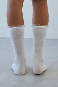 Layla Pointelle Crew Socks