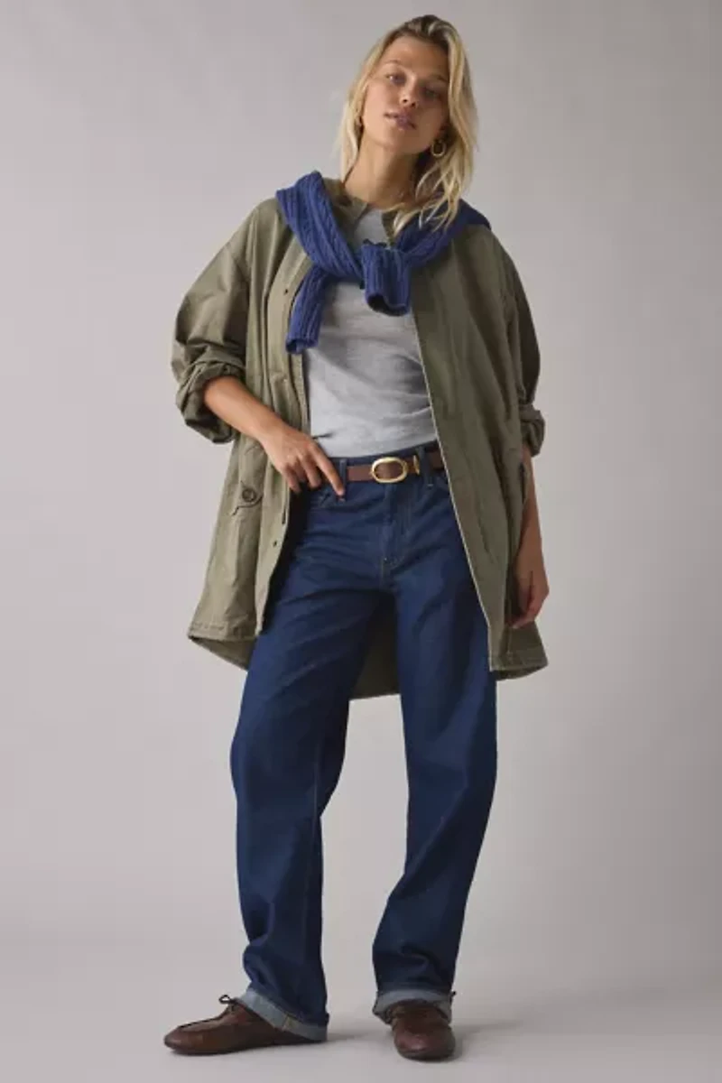 BDG Liam Cotton Twill Hooded Parka Jacket