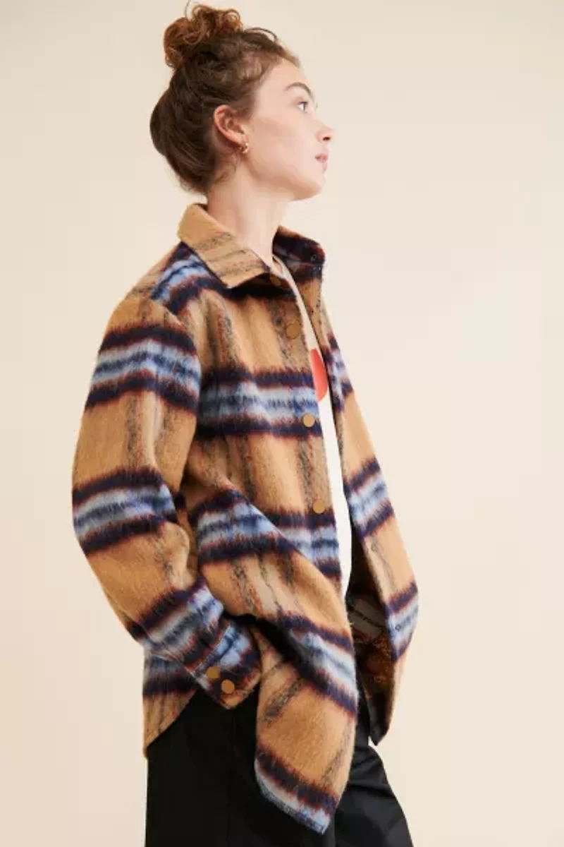Steve Madden Eldridge Plaid Shirt Jacket