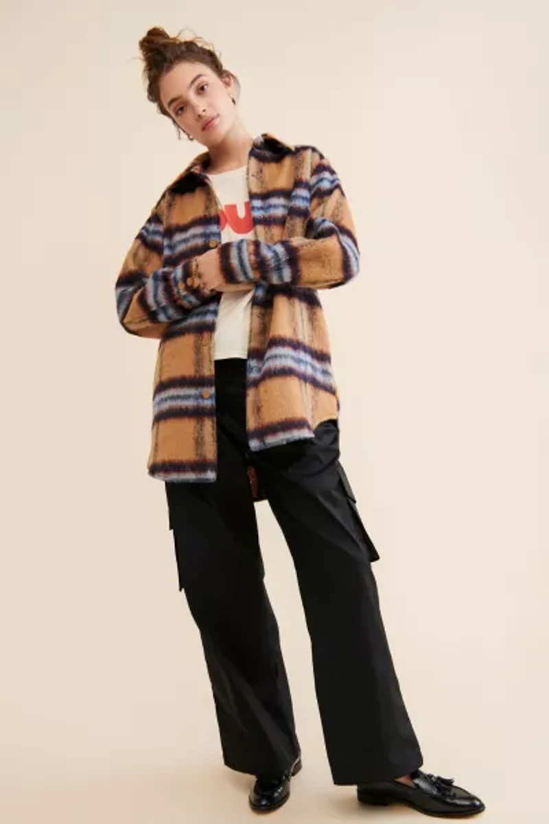 Steve Madden Eldridge Plaid Shirt Jacket