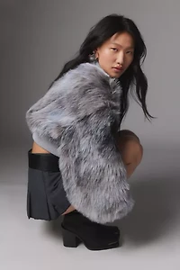Portia Faux Fur Cropped Jacket