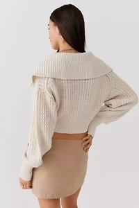 Sunny Collared Zip-Up Cardigan
