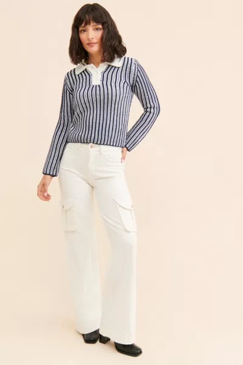 Obey Sylvie Polo Sweater
