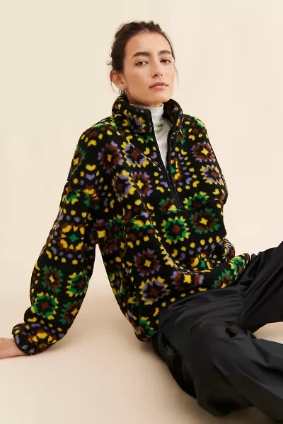 BDG Yosemite Half-Zip Pile Fleece Sweatshirt