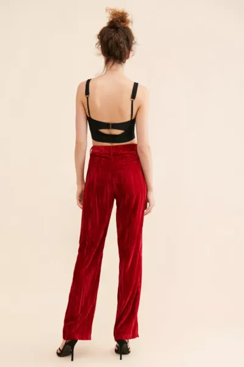 Steve Madden Imann Crushed Velvet Pants