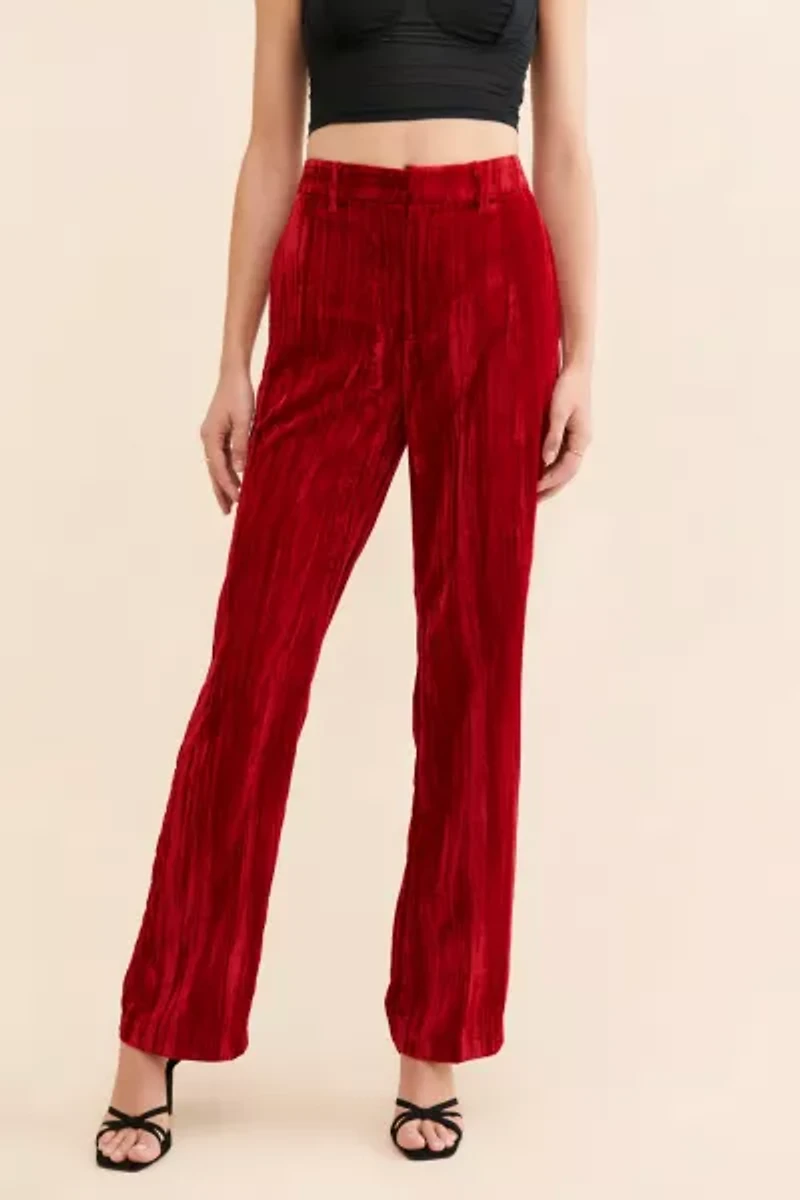 Steve Madden Imann Crushed Velvet Pants