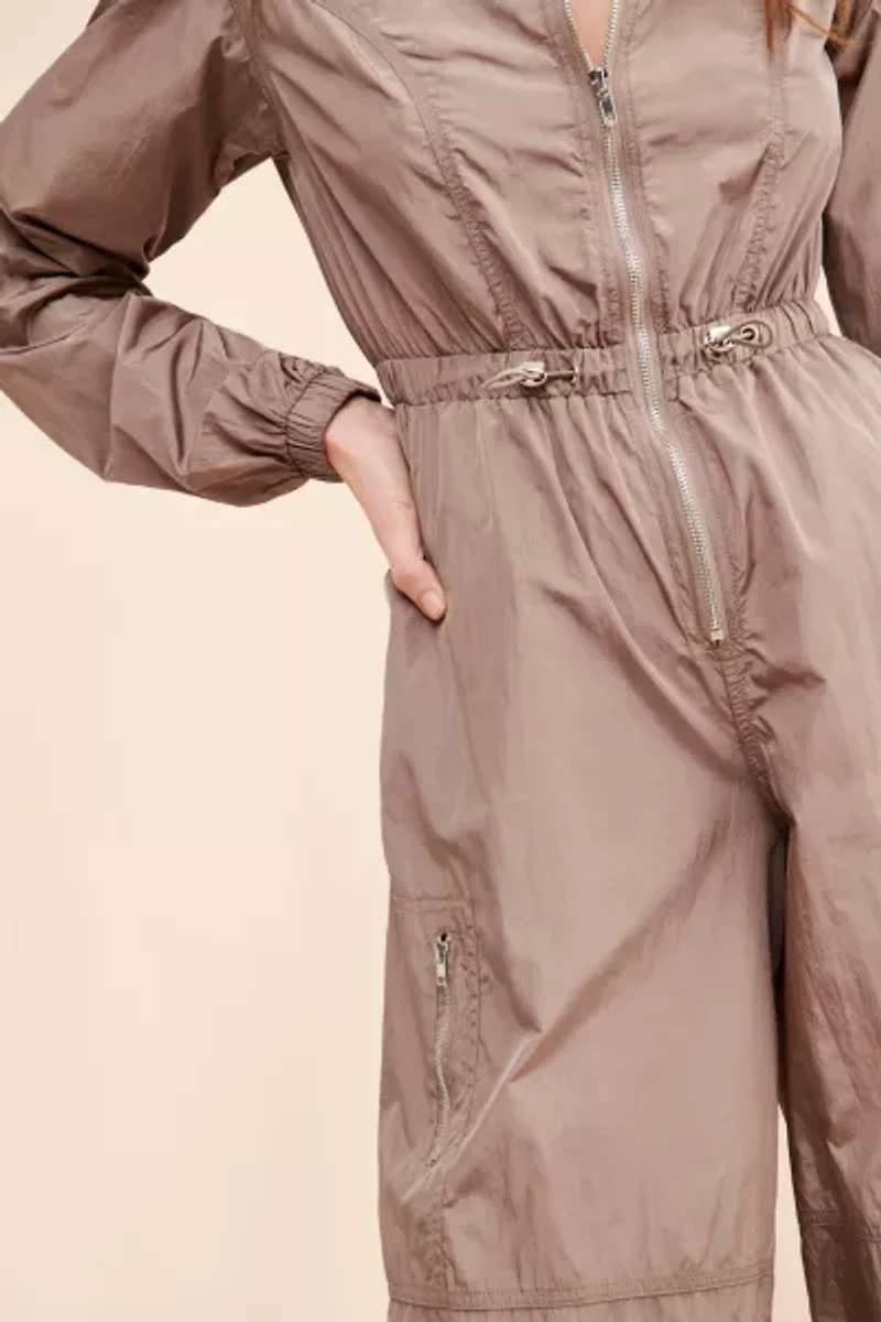 Rare London Long Sleeve Parachute Jumpsuit