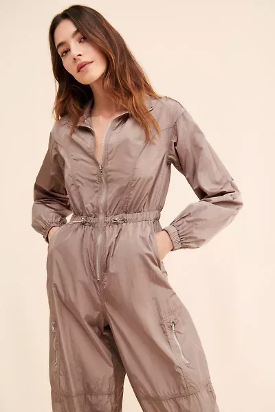 Rare London Long Sleeve Parachute Jumpsuit