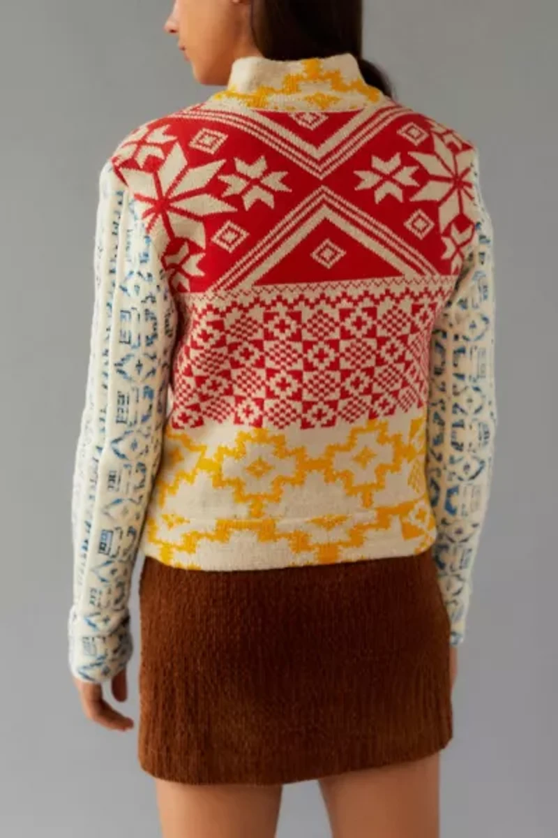 BDG Rian Lace-Up Sweater