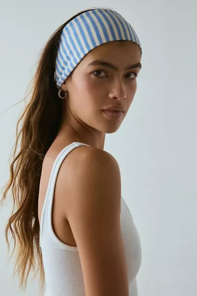 Evie Striped Headwrap Wide Headband