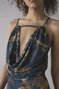 Jaded London Luiza Mesh Beaded Strappy Backless Mini Dress