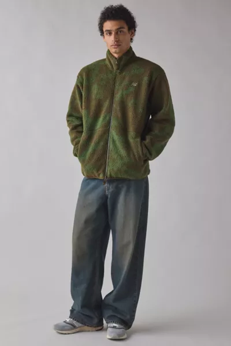 New Balance Printed Hi-Pile Fleece Jacket
