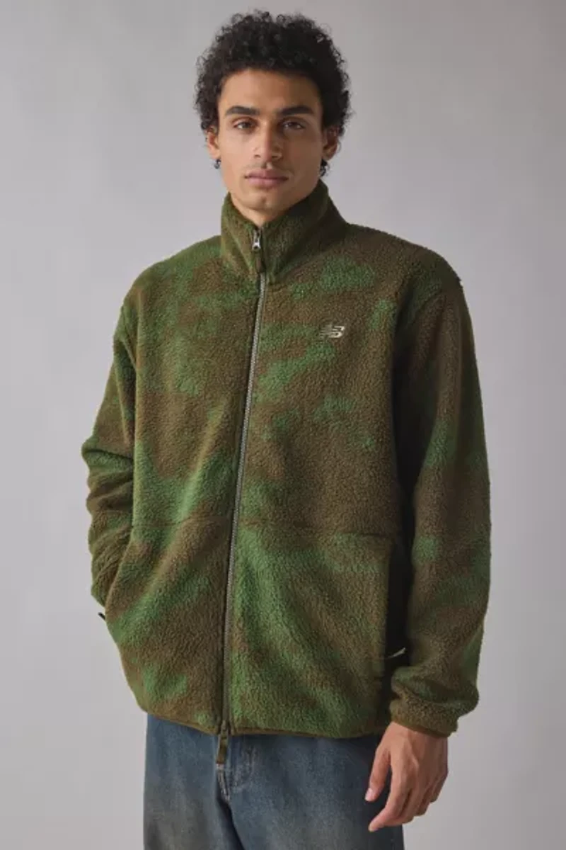 New Balance Printed Hi-Pile Fleece Jacket