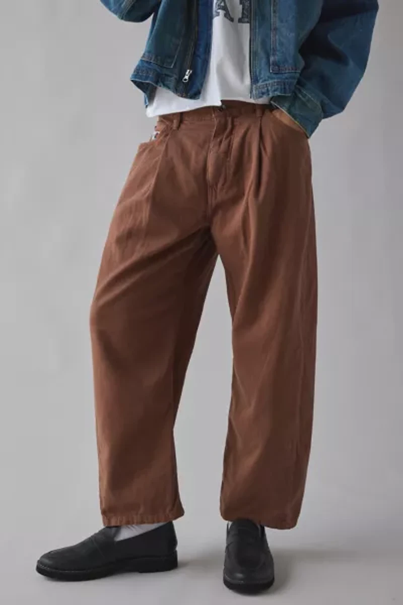 BDG Twill 5-Pocket Pleated Dad Chino