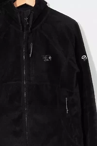 Vintage Y2K Mountain Hardwear Black Hooded Zipper Fleece
