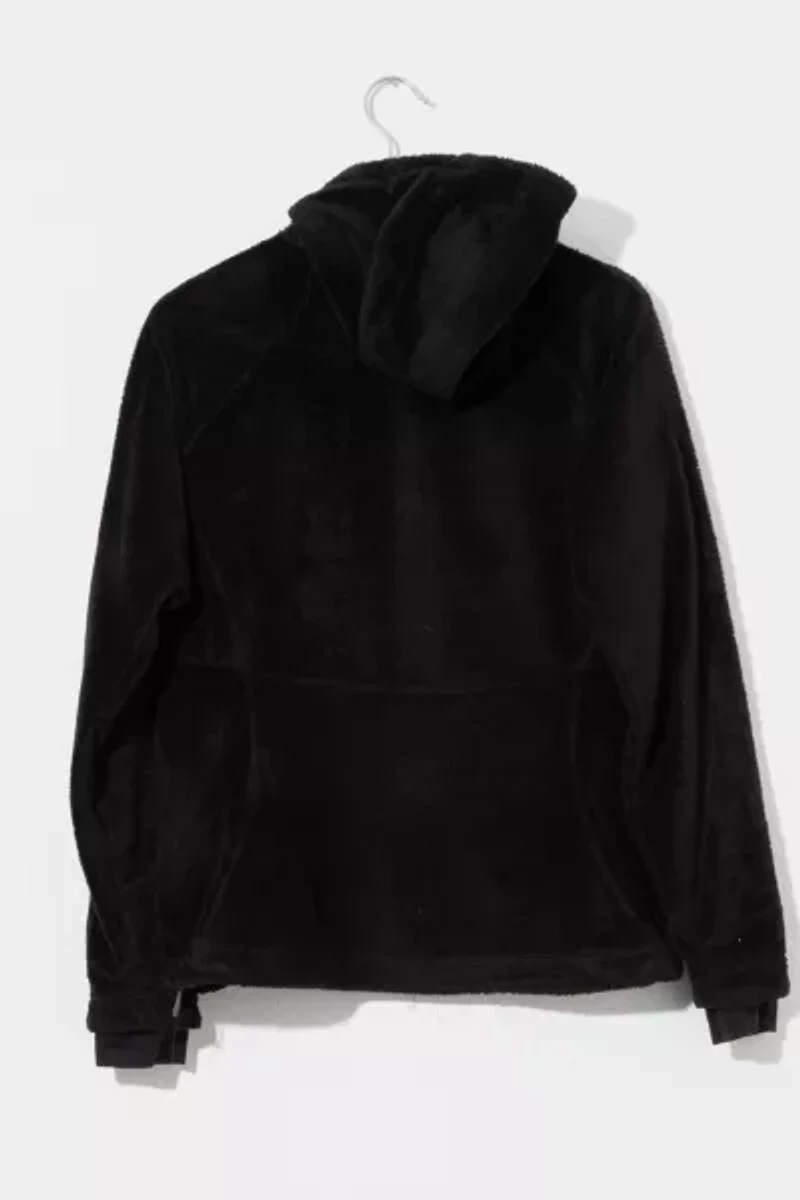 Vintage Y2K Mountain Hardwear Black Hooded Zipper Fleece