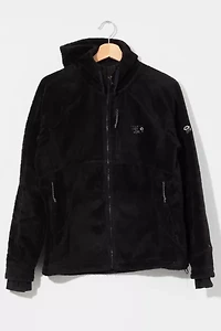 Vintage Y2K Mountain Hardwear Black Hooded Zipper Fleece