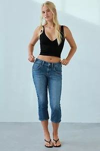 BDG Cleo Low-Rise Straight Denim Capri Jean