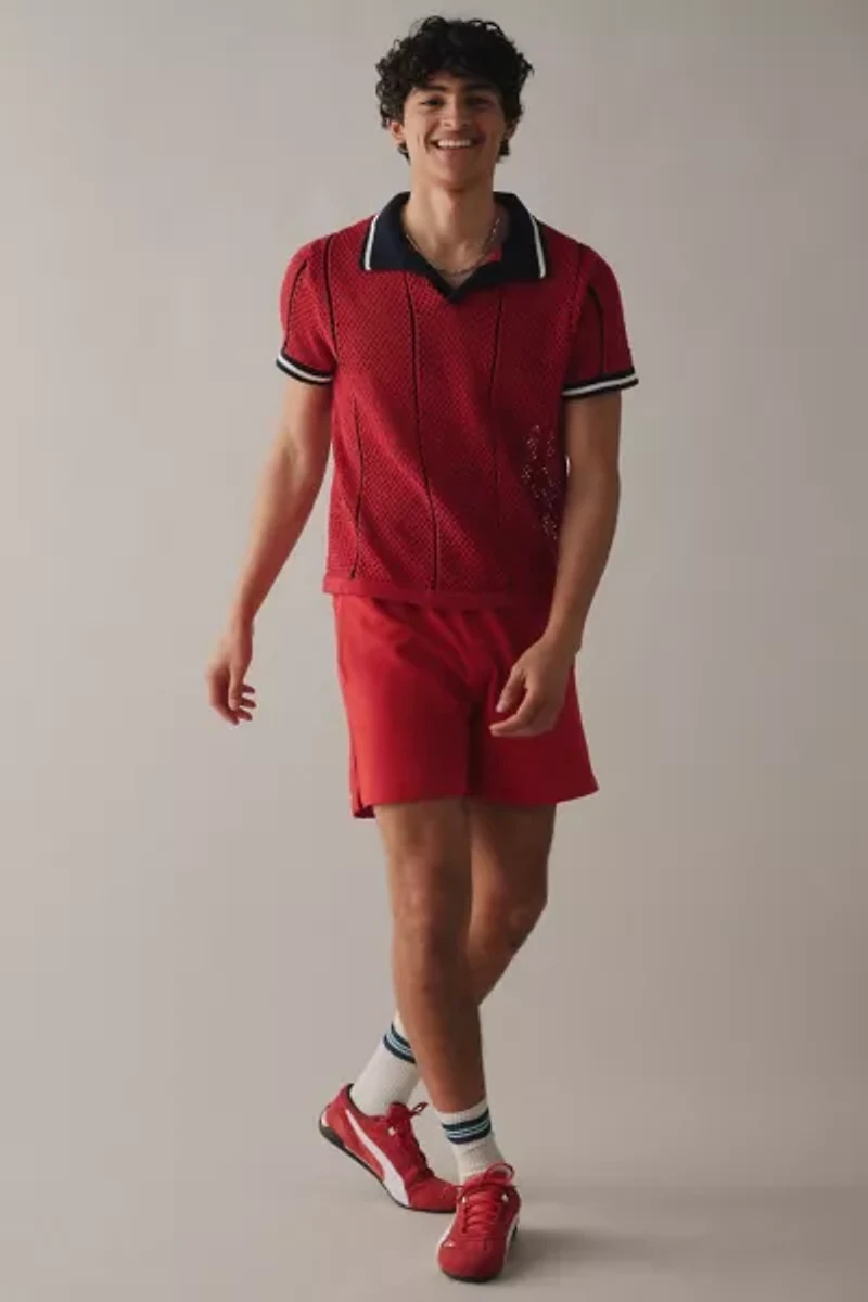 UO Mylo Short Sleeve Jersey Sweater