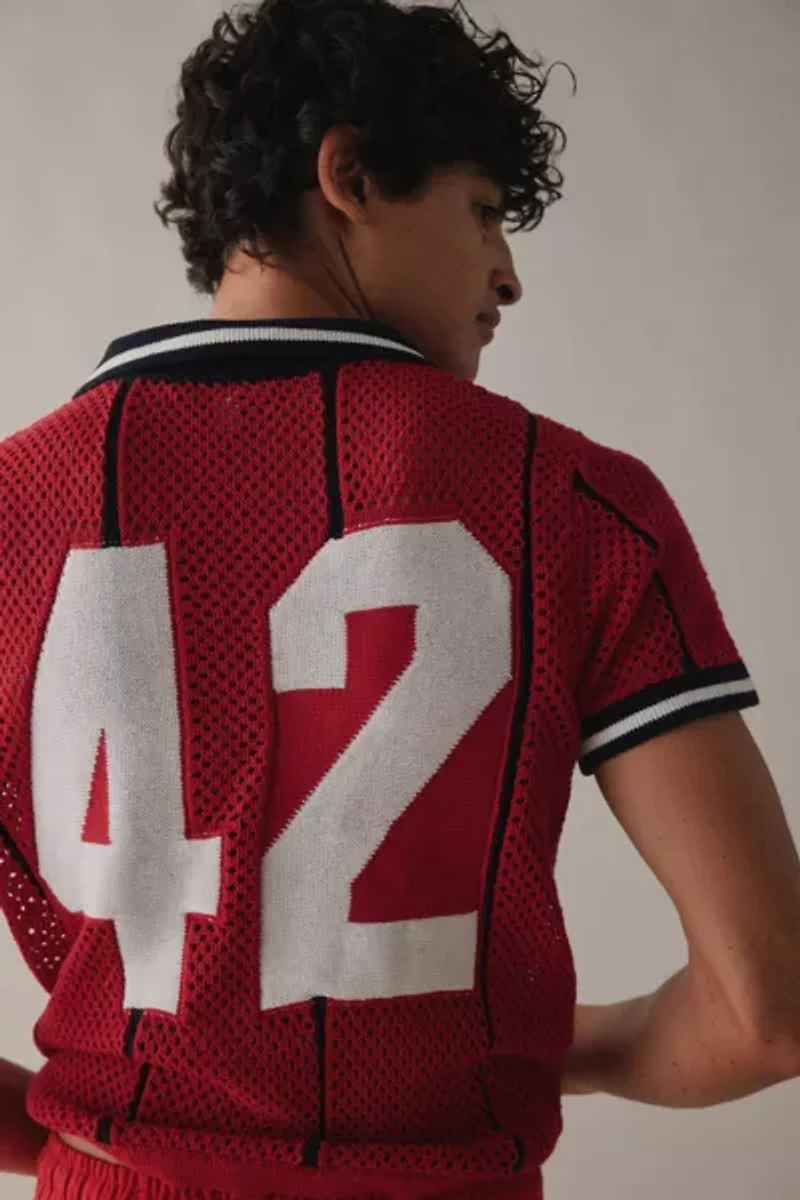 UO Mylo Short Sleeve Jersey Sweater