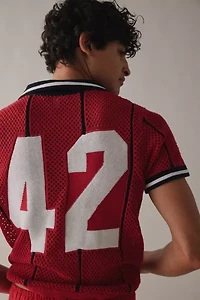 UO Mylo Short Sleeve Jersey Sweater