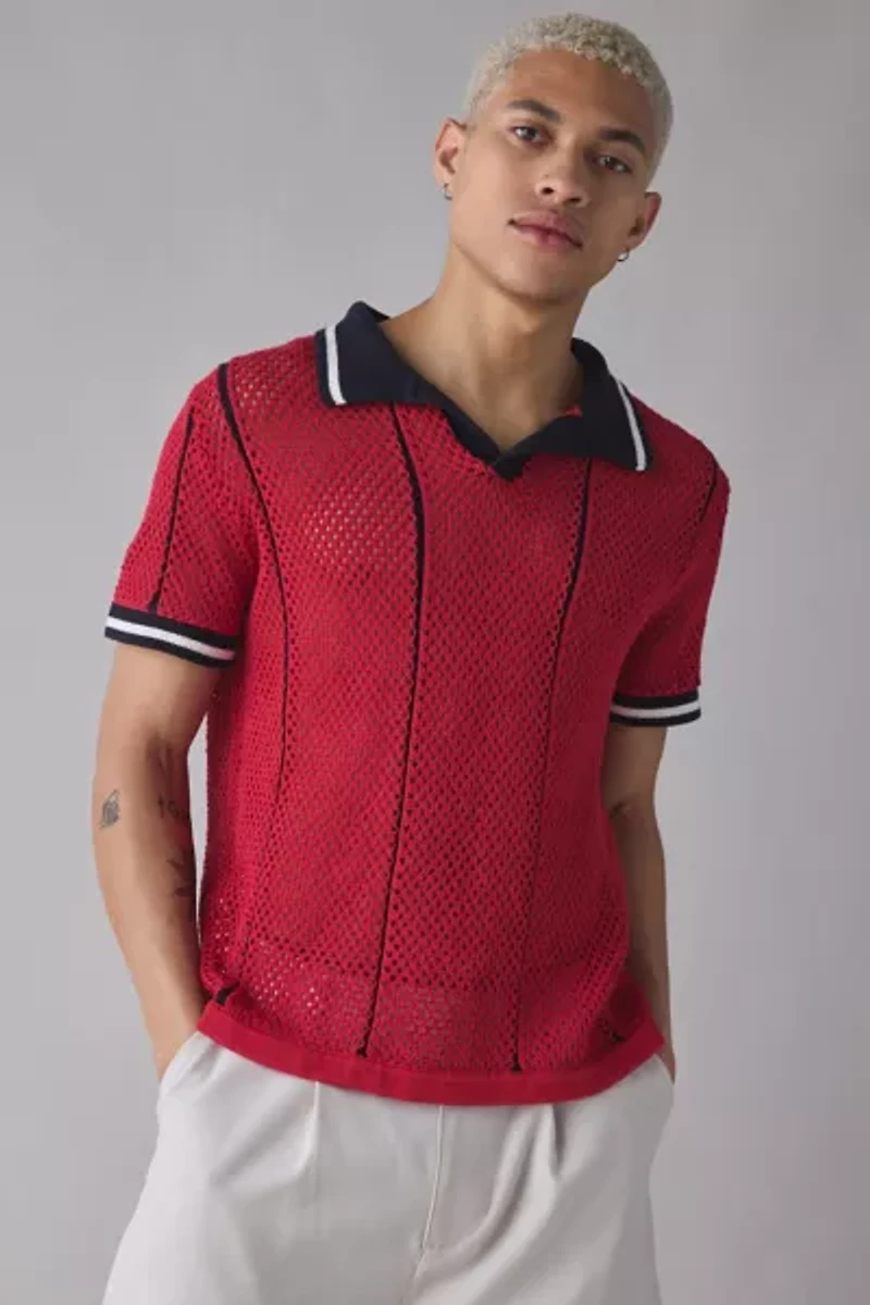 UO Mylo Short Sleeve Jersey Sweater