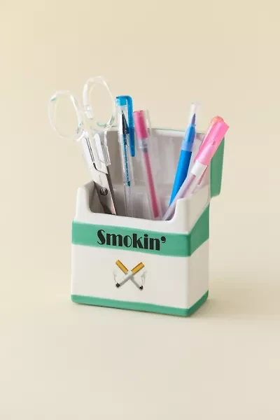 Smokin’ Ceramic Pencil Holder
