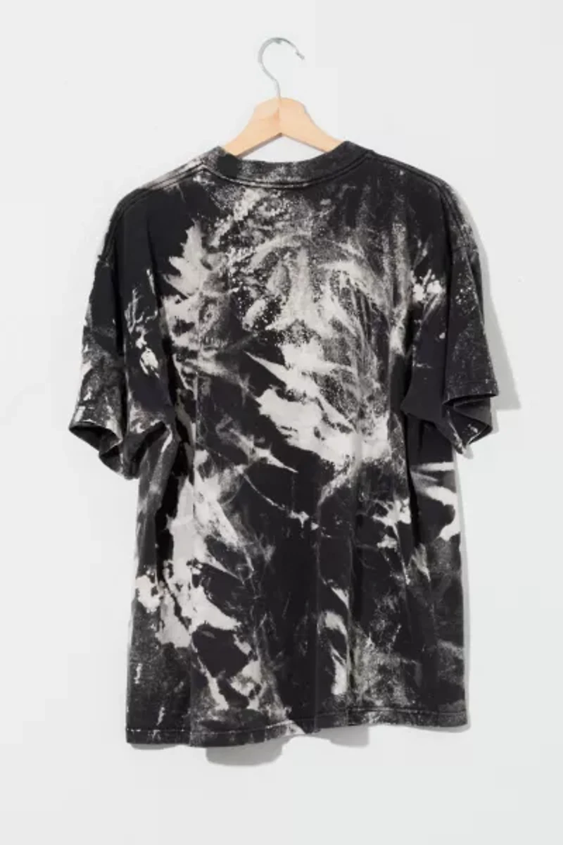 Vintage Y2K NHRA Finals Black Bleached Graphic T-Shirt
