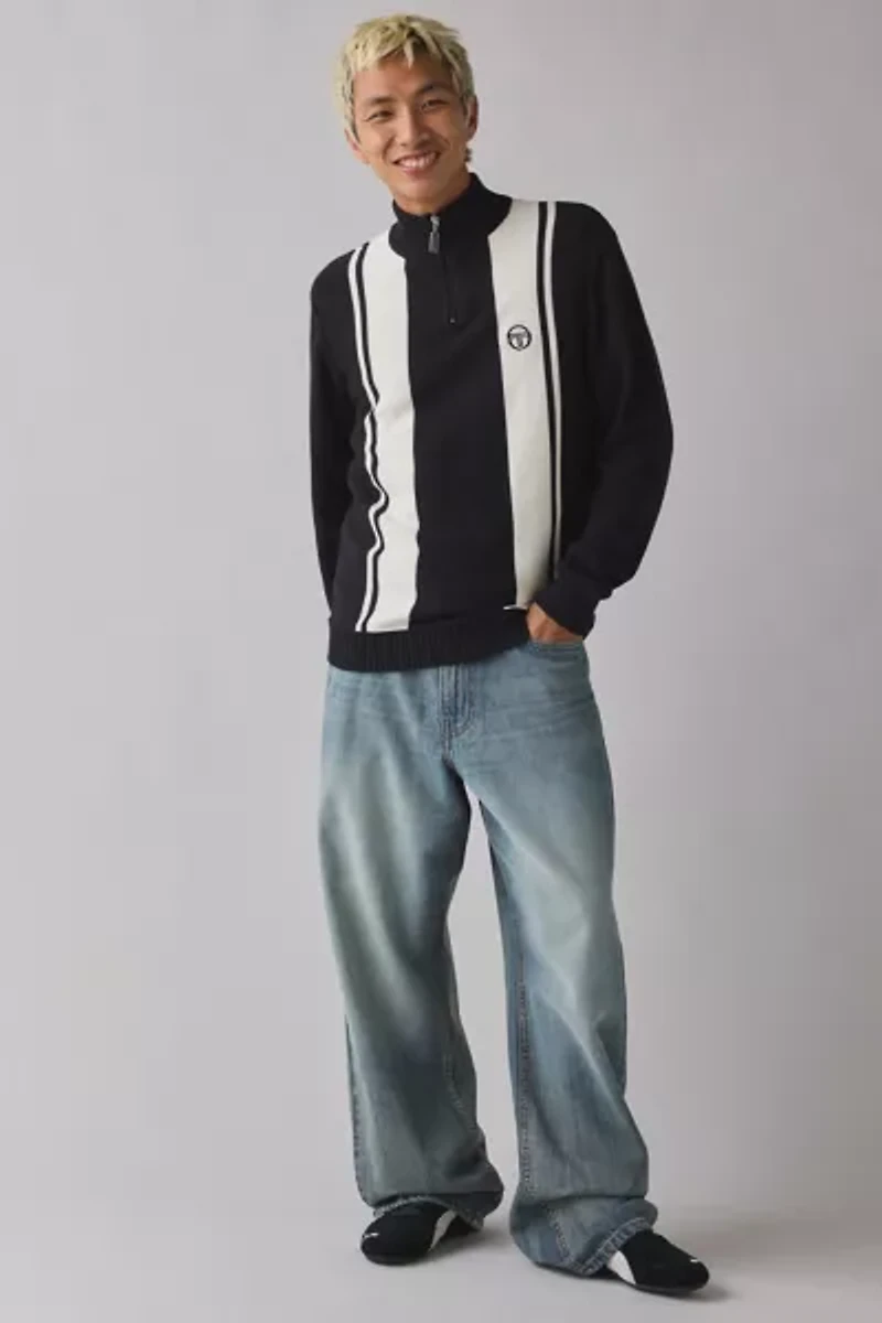 Sergio Tacchini Young Line Knit Polo Sweater