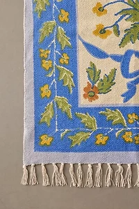 Bow Demask Screen Printed Rug