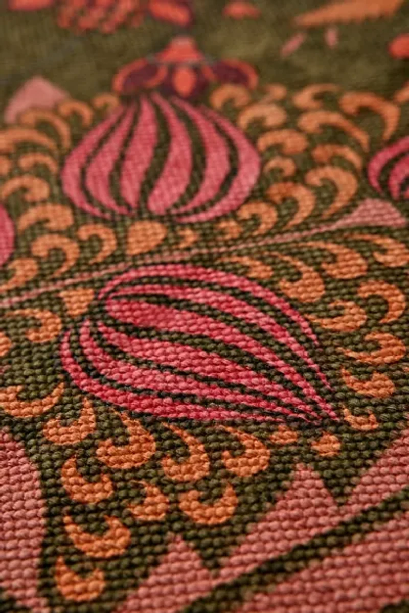 Art Deco Tulip Printed Rug