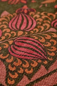 Art Deco Tulip Printed Rug