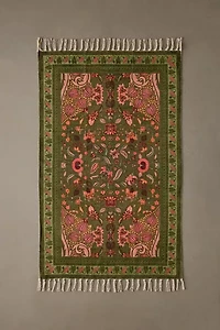 Art Deco Tulip Printed Rug