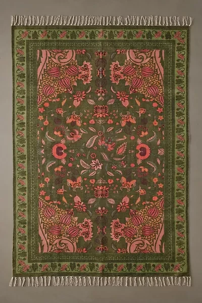 Art Deco Tulip Printed Rug