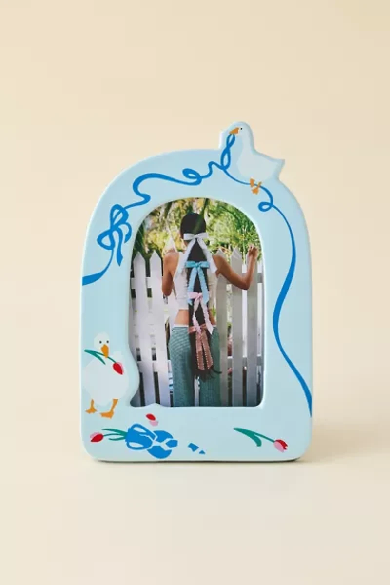 Silly Goose Ceramic 3.6” X 5.6” Arch Picture Frame