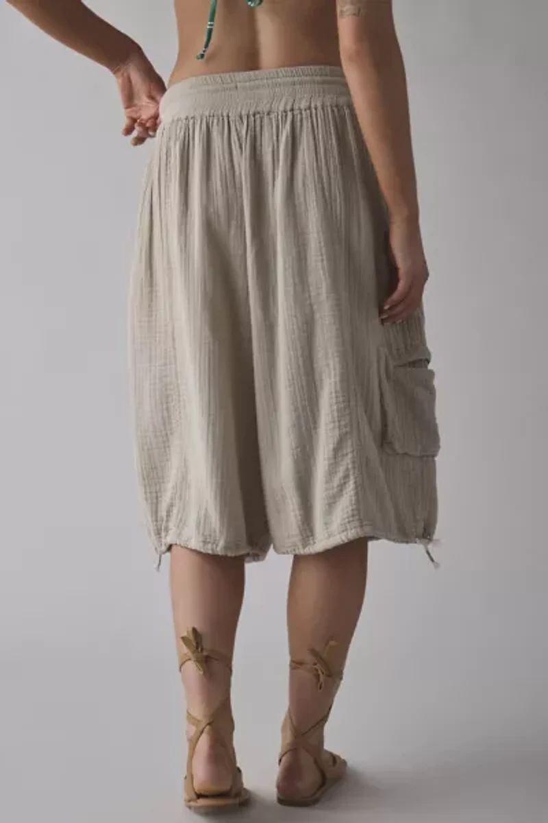 Out From Under Cabot Cotton Gauze Side-Tie Jort