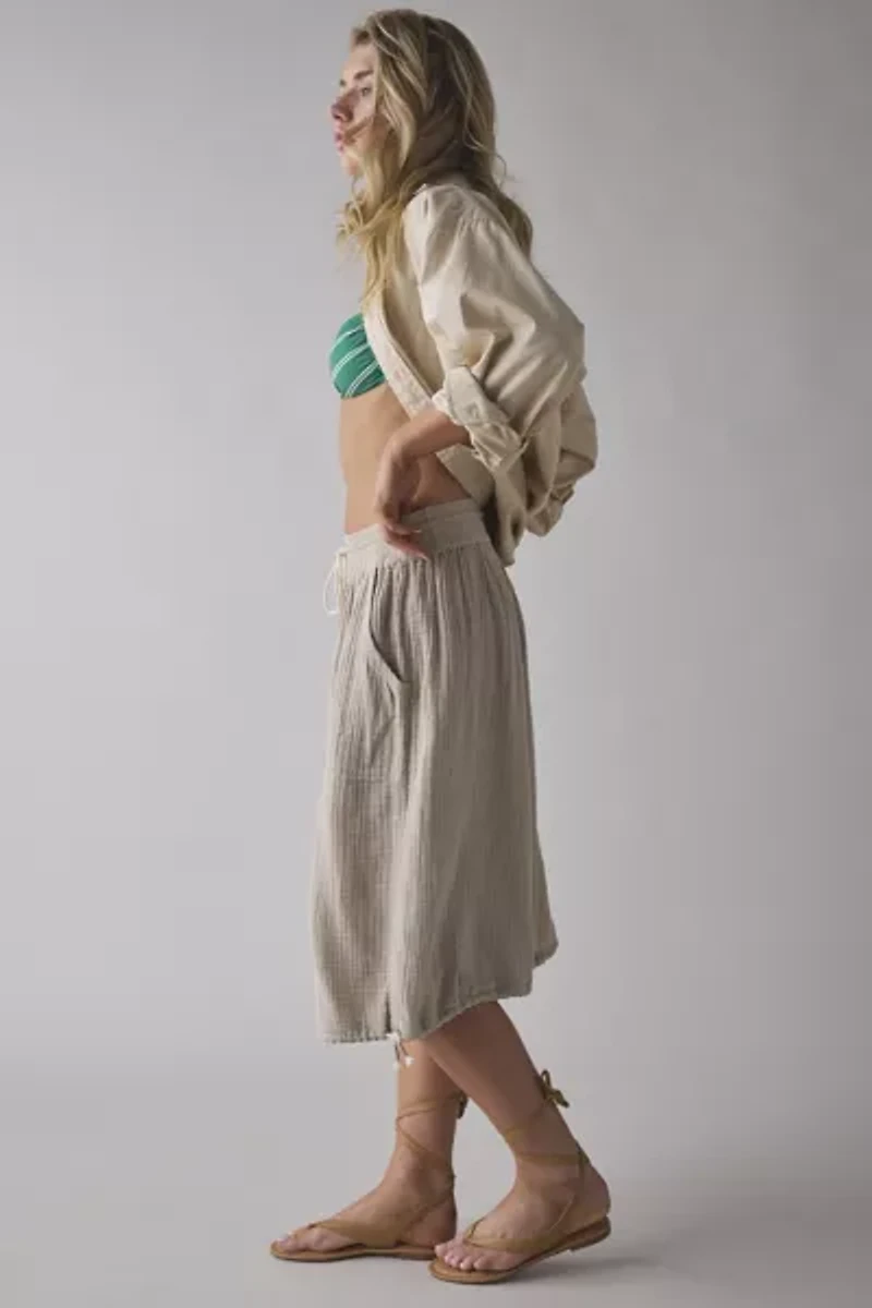 Out From Under Cabot Cotton Gauze Side-Tie Jort