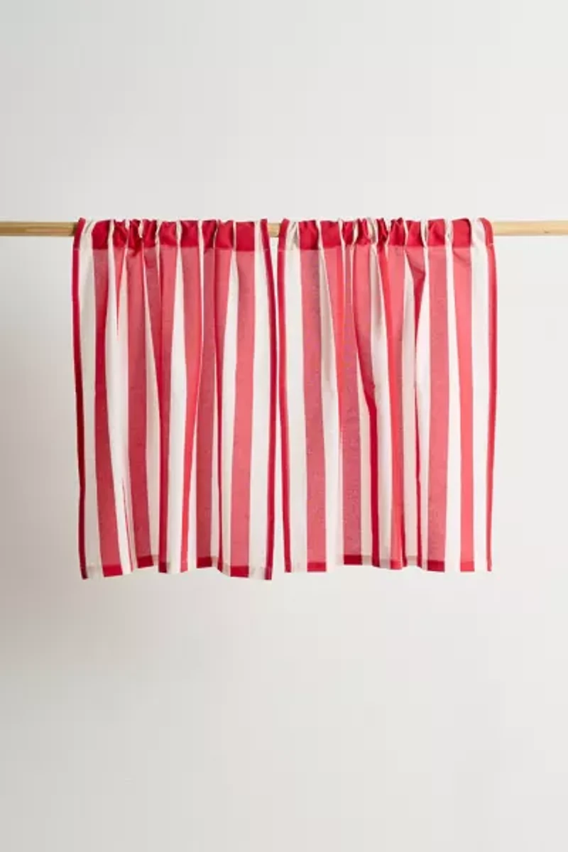 Striped Patterned Café Curtain Set
