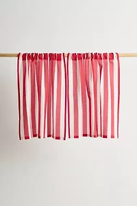 Striped Patterned Café Curtain Set
