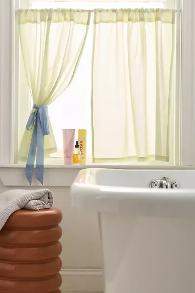 Striped Patterned Café Curtain Set