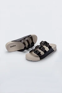 Melissa Cozy Stripes Jelly Slide Sandals