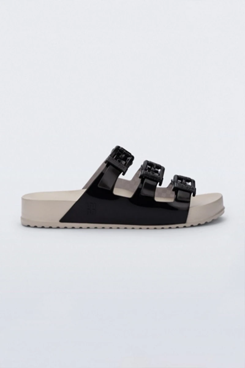 Melissa Cozy Stripes Jelly Slide Sandals