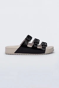 Melissa Cozy Stripes Jelly Slide Sandals
