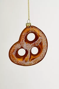 Salted Soft Pretzel Glass Ornament