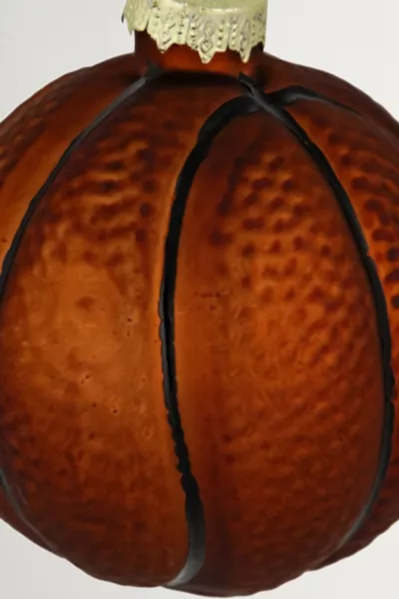 Basketball Glass Ornament
