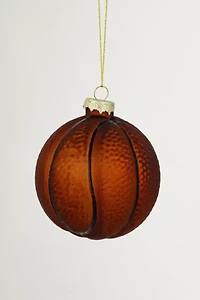 Basketball Glass Ornament
